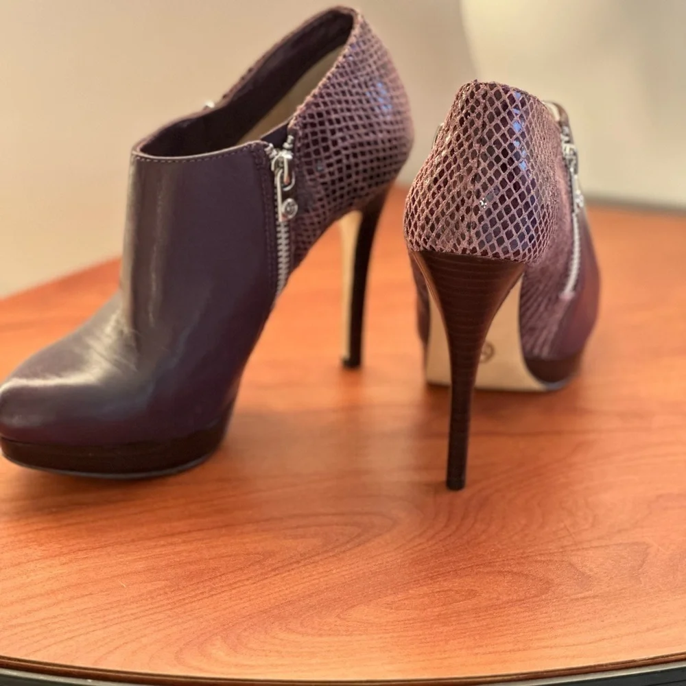 Michael Kors York booties size 5.5 dark slate (purple) brand new in box.